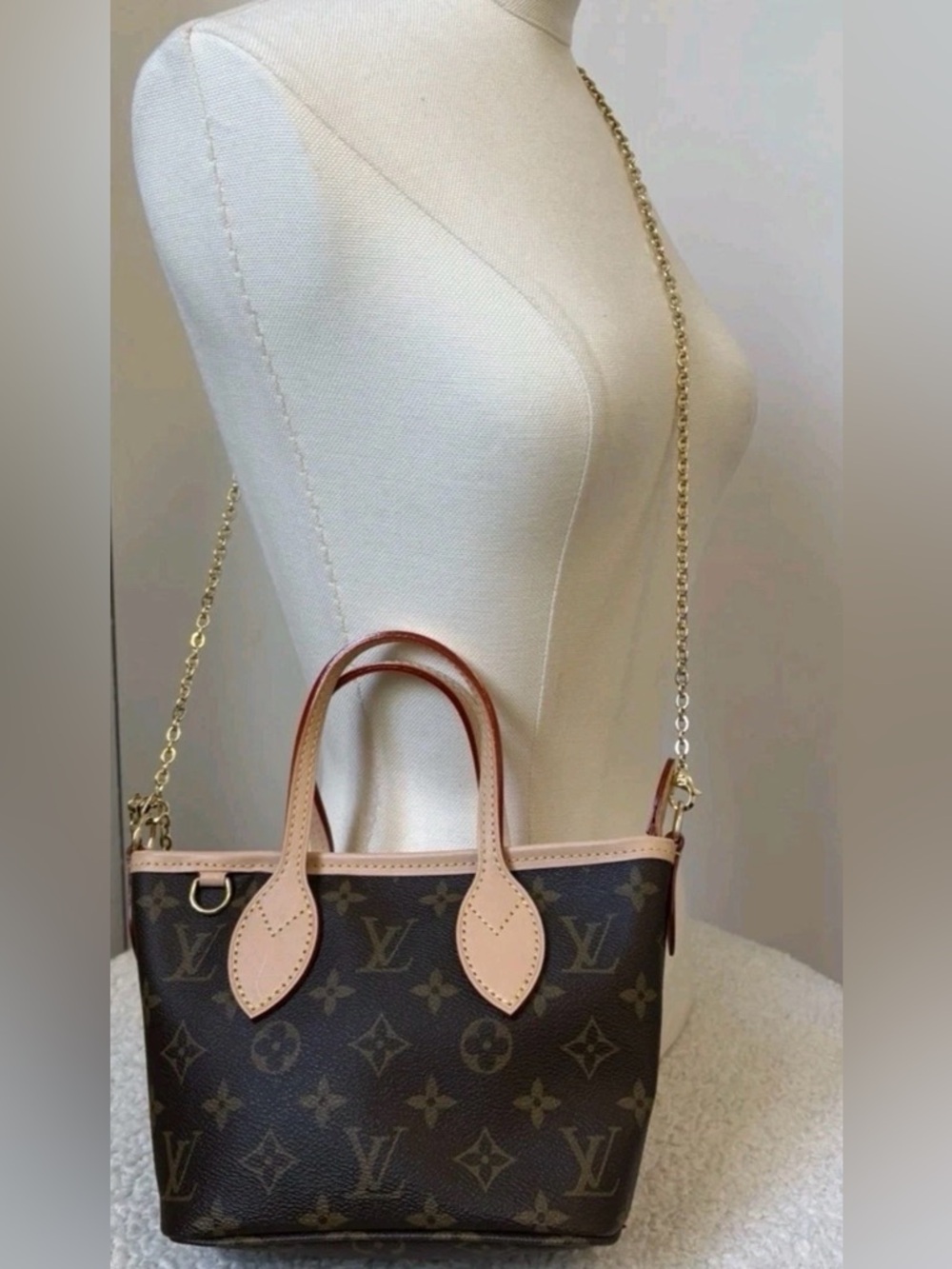 100% Authentic Brand New Louis Vuitton Neverfull BB Monogram Tote Bag - Picture 9 of 12
